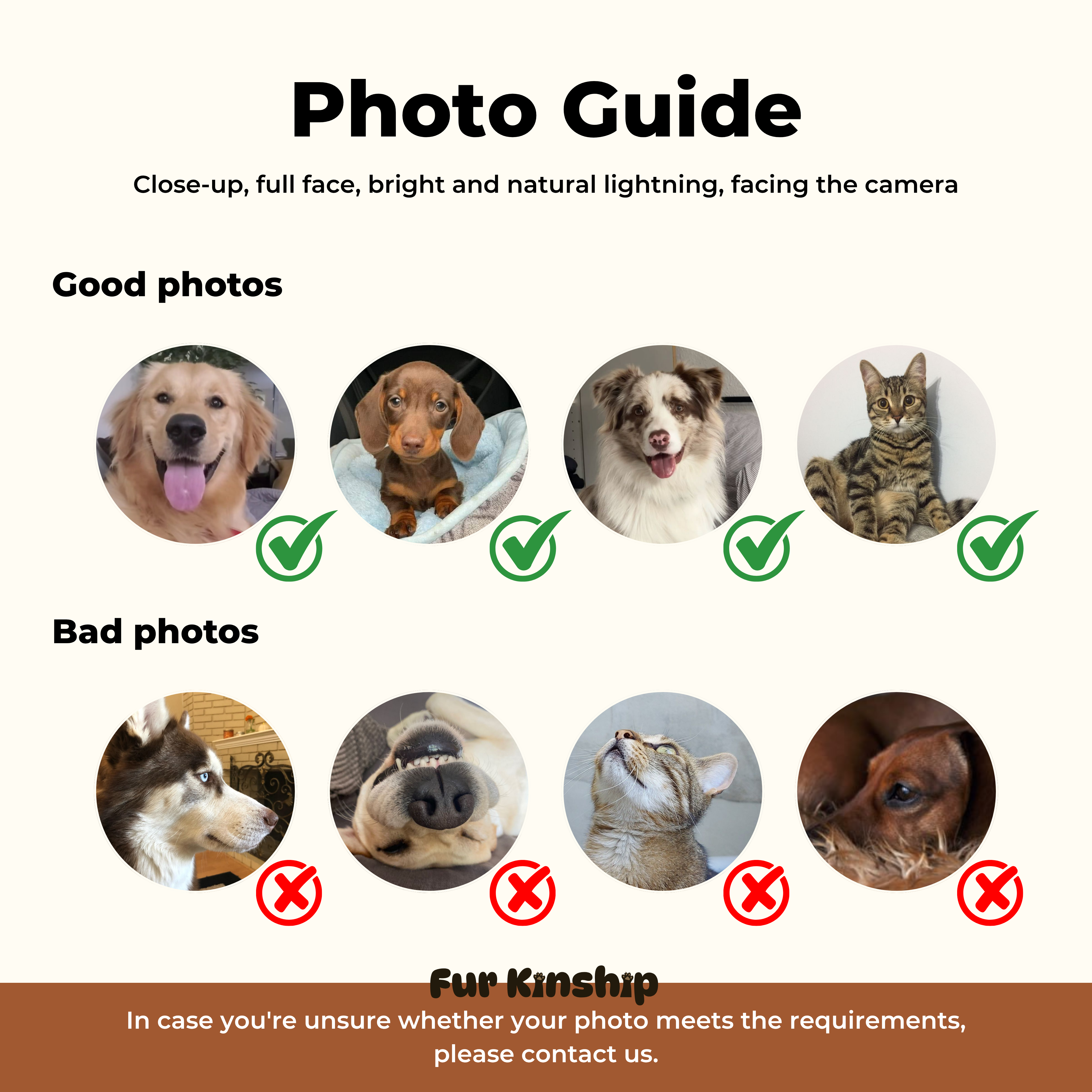 Fur Kinship Custom Summer Pet Portrait from Photo, Personalized Dog & Cat Portrait Poster Print Wall Art for Pet Lovers (Pink Flamingo) (Frame Not Included)